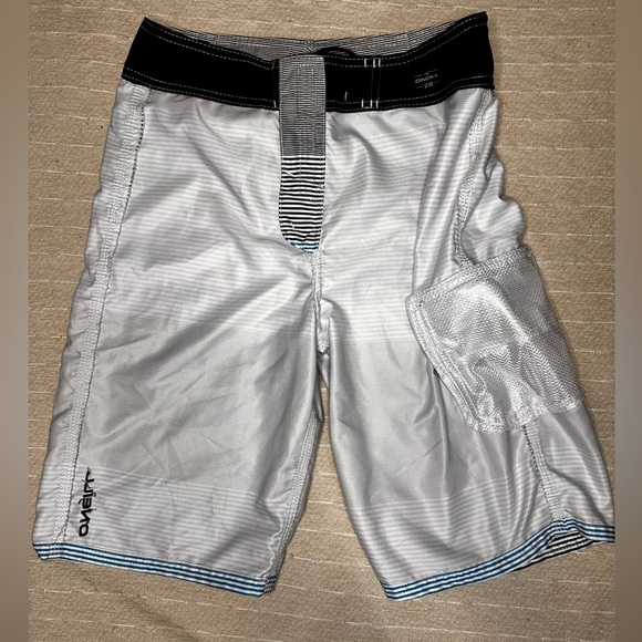 O’NEILL Men’s Bathing Suit blue, white, gray size 28 but runs big NWOT - Picture 8 of 9